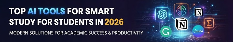  Banner of Top AI Tools for Smart Learning for Students in 2026