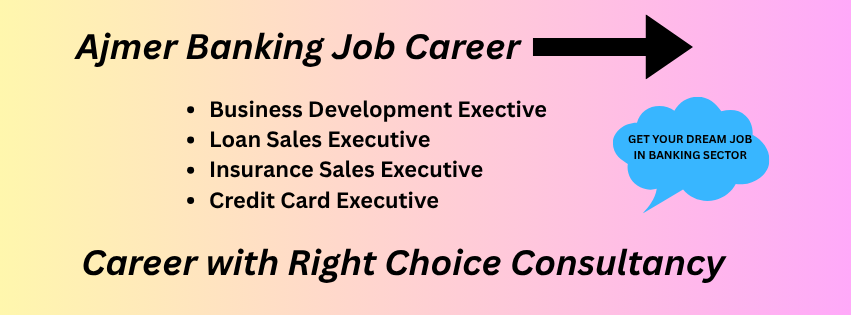 Ajmer Banking Job Career 2026 BFSI Jobs Loan Sales Executive Insurance Credit Card Jobs Ajmer