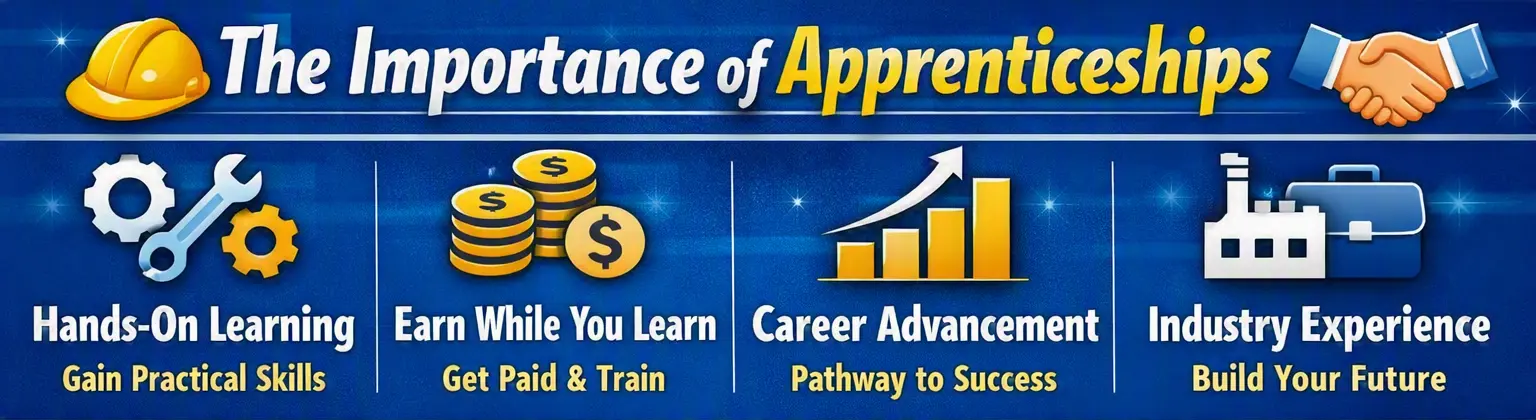 Importance of Apprenticeship | Hands-on Learning, Earn While You Learn, Career Growth, Industry Experience
