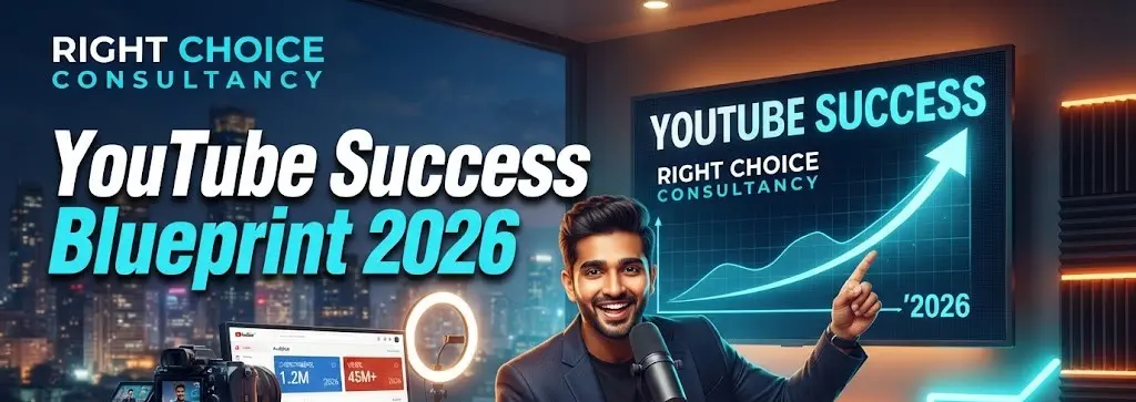 YouTube Success Blueprint 2026 - Right Choice Consultancy